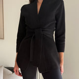 The Black Knit Blazer