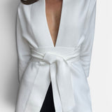 The Ivory Knit Blazer