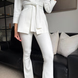The Ivory Knit Blazer
