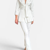 The Ivory Knit Blazer